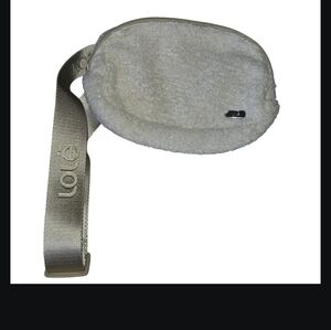 Lole Fleece Belt Bag Cream